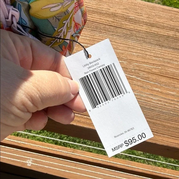 Vera Bradley Rain Forest Canopy Utility Backpack - Picture 16 of 16